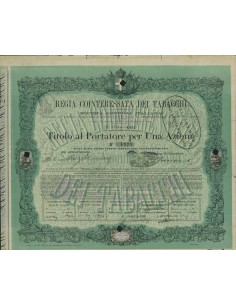 REGIA COINTERESSATA DEI TABACCHI - 1 AZIONE 1868