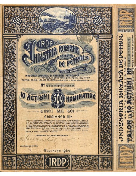 1924 - IRDP - INDUSTRIA ROMANA DE PETROL