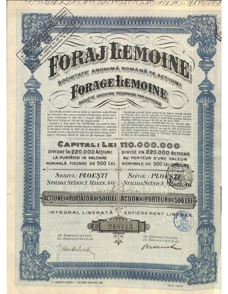 1923 - FORAJ LEMOINE