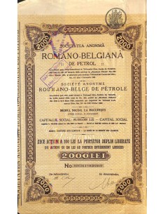 1908 - ROMANO-BELGIANA DE PETROL SOC. ANONIMA