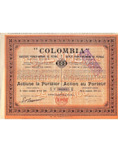 1920 - COLOMBIA - SOC. FRANCO-ROMANA DE PETROL