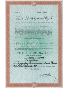 GIUS. LATERZA E FIGLI - 1000 AZIONI ROMA 1991