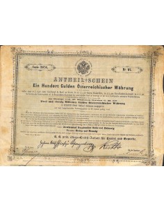 1858 - K.K. PRIV. OSTERREICHISCHE CREDIT-ANSTALT FUR...