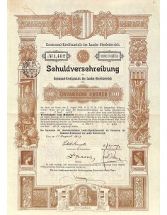 1917 - SCHULDVERSCHREIBUNG DER KOMMUNAL-KREDITANSALT DES...
