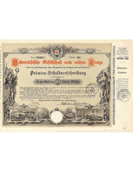 1882 - OSTERR. GESELLSCHAFT VOM ROTEN KREUZE