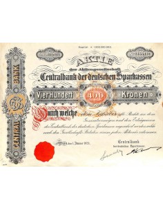 1923 - CENTRALBANK DER DEUTSCHEN SPARKASSEN