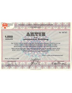 1986 - TIROLER LODEN AKTIENGESELLSCHAFT