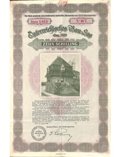 1926 - OSTERREICHISCHES BAU-LOS EM. 1926