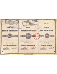 1922 - OSTERREICHISCHEN CENTRAL-BODEN-CREDIT-BANK