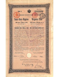 1876 - GOLD BOND K. K. OSTERR. STAATS-RENTEN-ANLEIHE -...