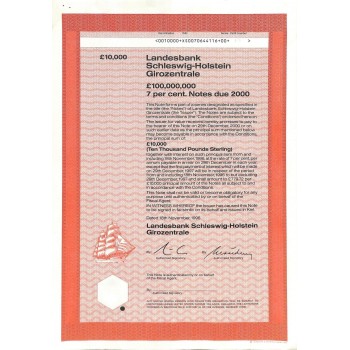 1996 - LANDESBANK SCHLESWIG-HOLSTEIN GIROZENTRALE