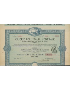 OLIERE DELL'ITALIA CENTRALE - 5 AZIONI ROMA 1920