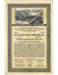 1923 - WALCHENSEE-ANLEIHE