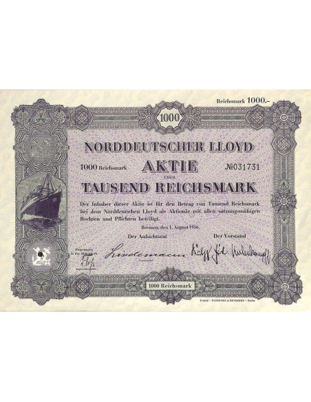 1936 - NORDDEUTSCHER LLOYD