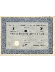 1953 - H. & P. SAUERMANN AG KULMBACH