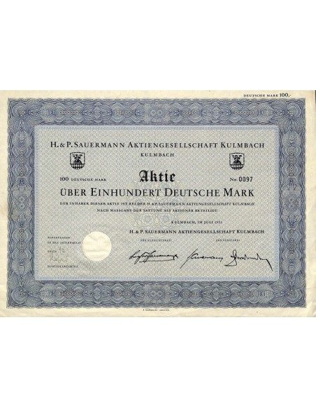 1953 - H. & P. SAUERMANN AG KULMBACH