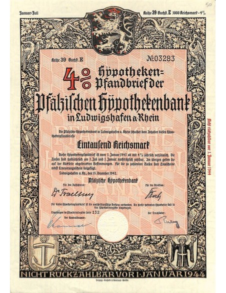 1942 - PFALZISCHEN HYPOTHEKENBANK