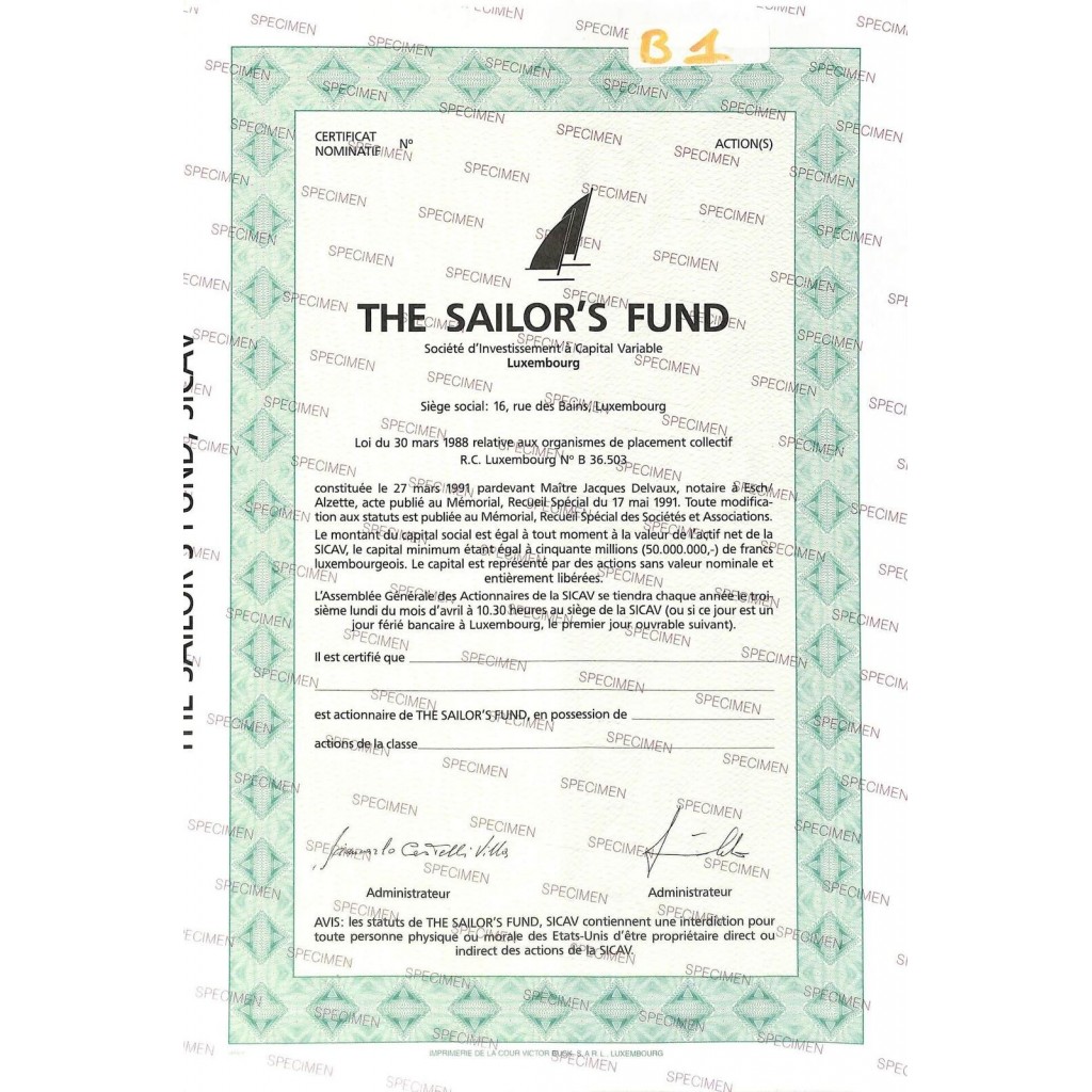1988 - THE SAILOR'S FUND