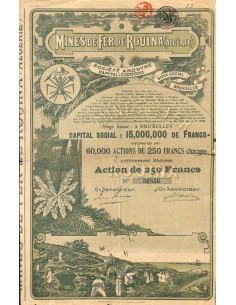 1920 - MINES DE FER DE ROUINA (ALGÈRIE)