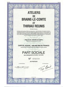 1983 - ATELIERS DE BRAINE-LE-COMTE ET THIRIAU REUNIS