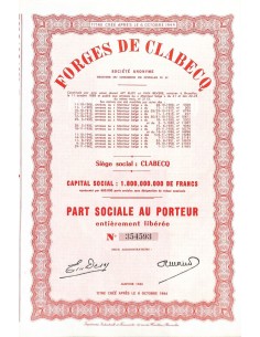 1963 - FORGES DE CLABECQ
