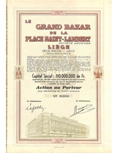 1950 - LE GRAND BAZAR DE LA PLACE SAINT-LAMBERT
