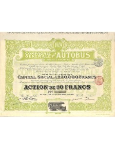 1909 - COMP. GEN. DES AUTOBUS SOC. ANON.