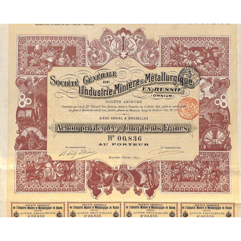 1897 - INDUSTRIE MINIERE ET METALLURGIQUE EN...