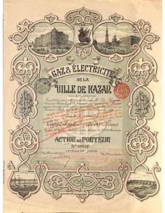 1896 - GAZ ET ÉLECTRICITÉ DE LA VILLE DE KAZAN