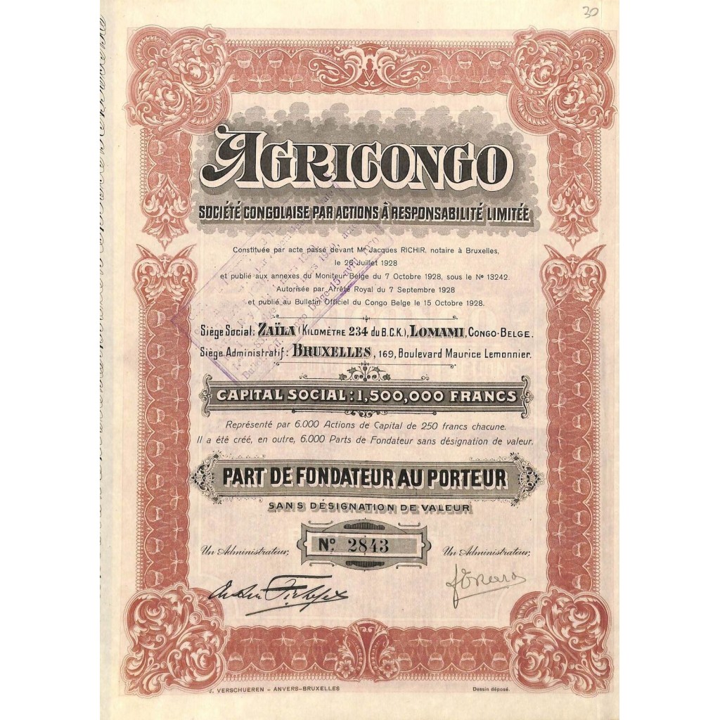 1928 - AGRICONGO