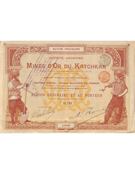 1897 - MINES D'OR DU KATCHKAR SOC. ANON. DES
