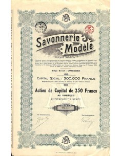 1921 - SAVONNERIE MODÈLE SOC. ANON.