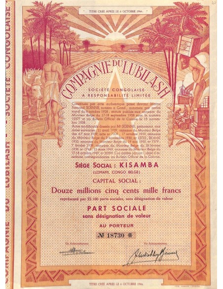 1949 - COMPAGNIE DU LUBILASH