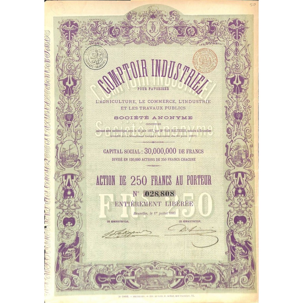 1887 - COMPTOIR INDUSTRIEL