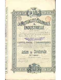 1901 - LA MUTUALITÉ COLONIALE E INDUSTRIELLE