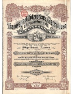 1912 - TRAMWAYS ET ENTREPRISES ELECTRIQUES DE LA BANLIEUE...
