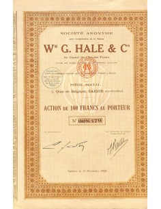 1928 - W. G. HALE E C. - SOC. ANON. POUR L'EXPLOITATION...