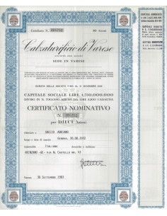 CALZATURIFICIO VARESE - 10 AZIONi VARESE 1973
