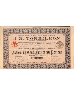 1916 - J. B. TORRILHON SOC. ANON. DES ANCIENS ETABLISSEMENTS
