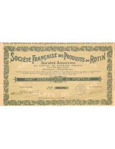 1930 - PRODUITS DU ROTIN SOC. FRANCAISE DES