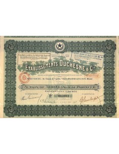 1924 - ETABLISSEMENTS DUCHESNE ET C.IE
