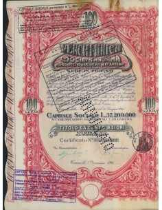 VENCHI UNICA SOC. ANON. PRODOTTI DOLCIARI ED AFFINI - 100 AZIONI 1951 TORINO