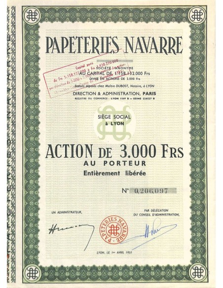 1951 - PAPETERIES NAVARRE