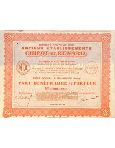 1928 - ANCIENS ETABLISSEMENTS CHIPOT ET RENARD