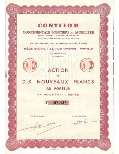 CONTIFOM - CONTINENTALE FONCIERE ET MOBILIERE