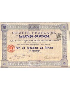 1909 - LUNA-PARK SOC. FRANCAISE