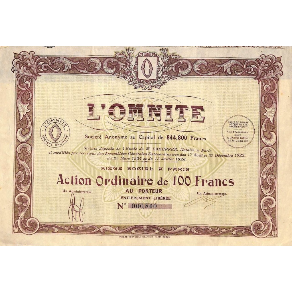 1926 - L'OMNITE