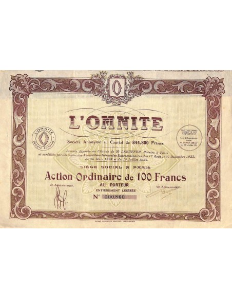 1926 - L'OMNITE