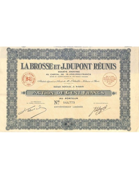1939 - LA BROSSE ET J. DUPONT REUNIS