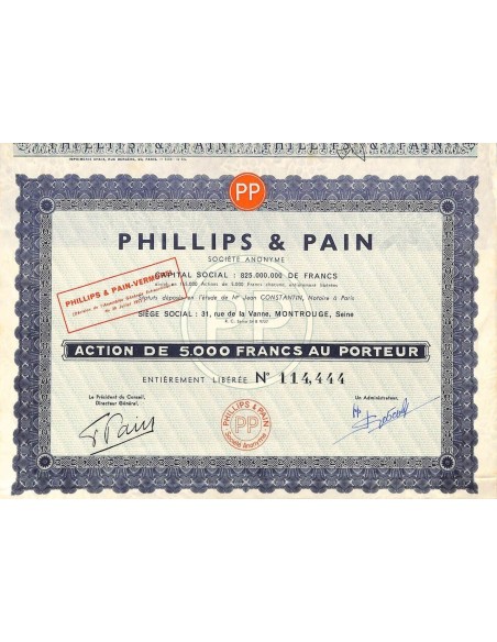 1953 - PHILLIPS ET PAIN